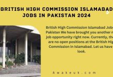 British High Commission Islamabad Jobs in Pakistan