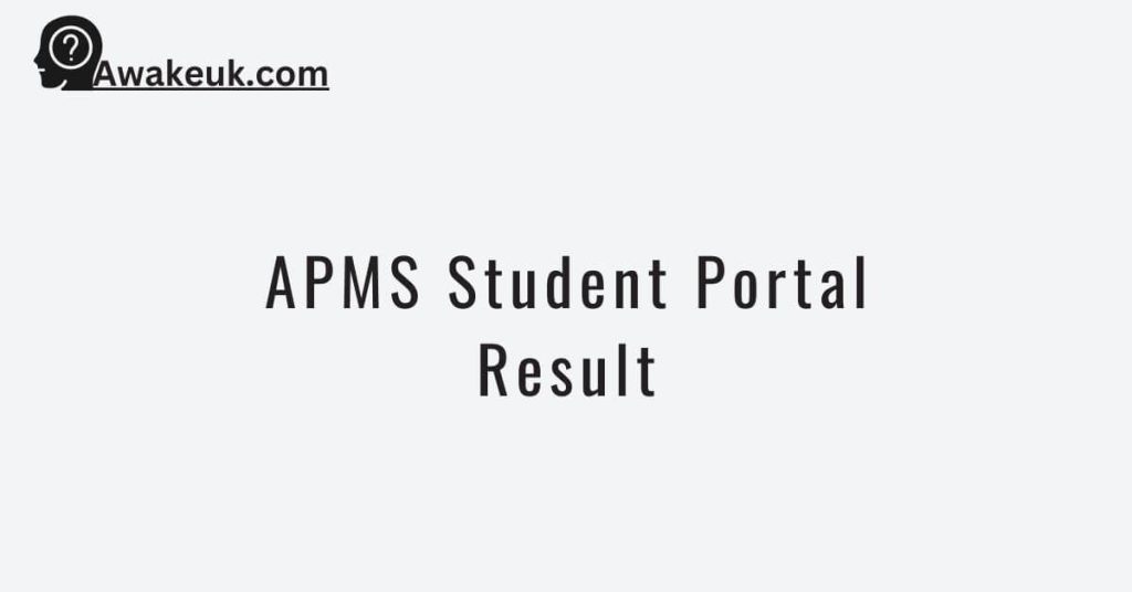 APMS Student Portal Result