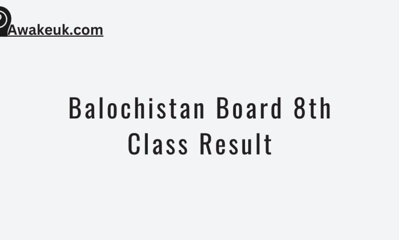 Balochistan Board 8th Class Result