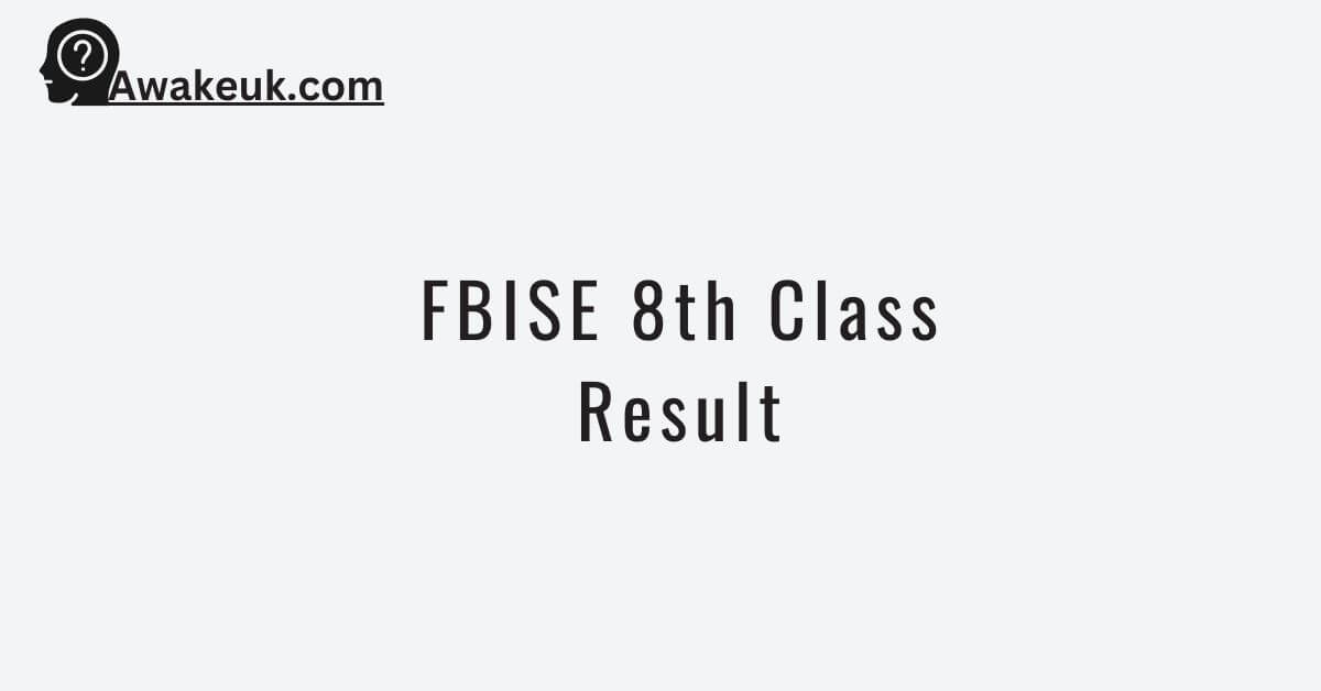 FBISE 8th Class Result 2024 Check update