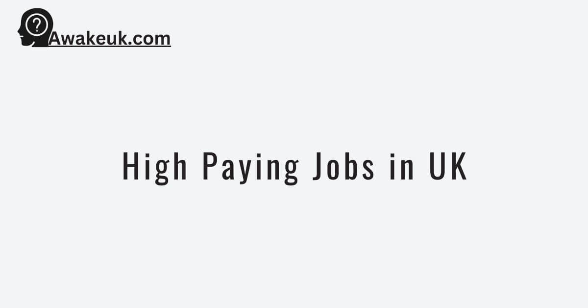 High Paying Jobs in UK 2024 Free Work Visa