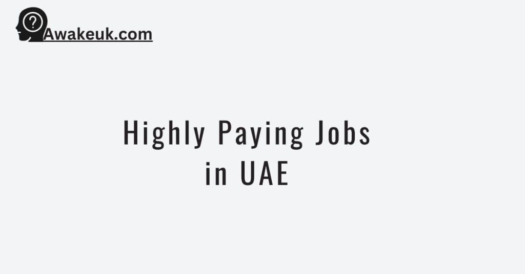 Highly Paying Jobs in UAE