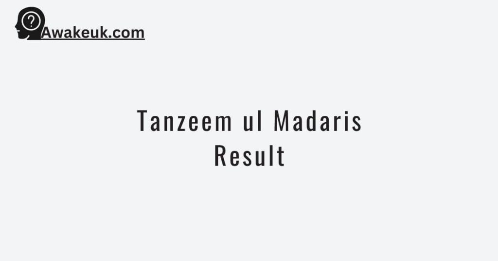 Tanzeem ul Madaris Result