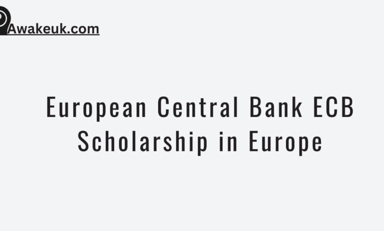 European Central Bank ECB Scholarship in Europe
