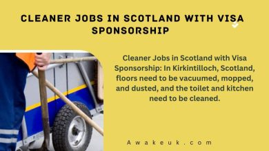 Cleaner Jobs in Scotland with Visa Sponsorship