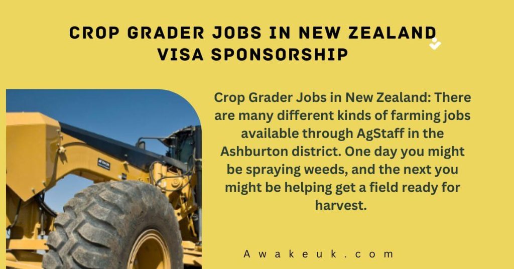 Crop Grader Jobs in New Zealand Visa Sponsorship