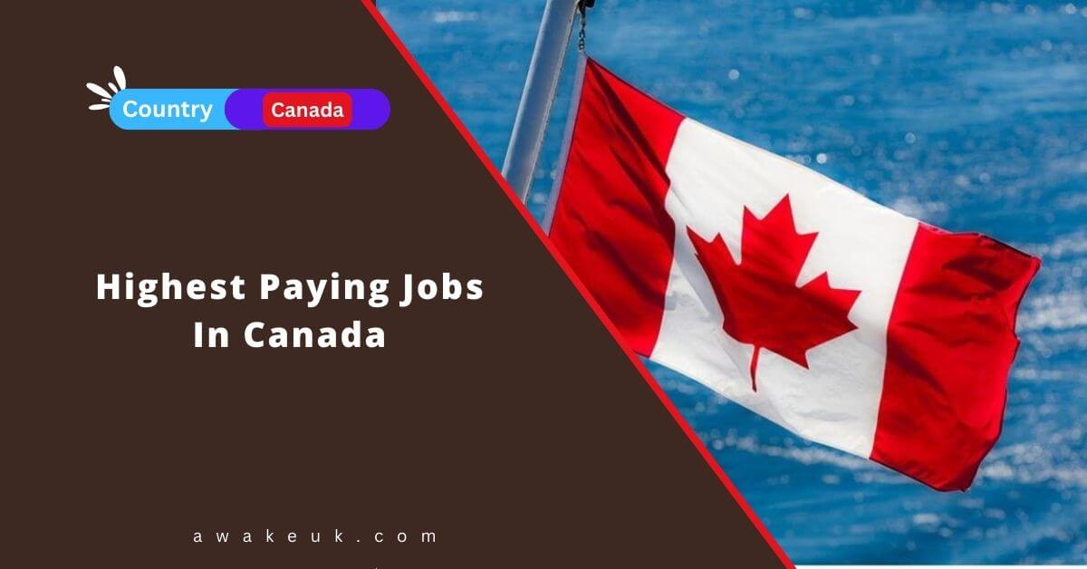 Highest Paying Jobs In Canada 2024 Without A Degree