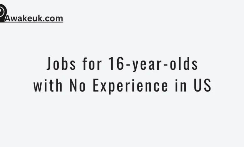 Jobs for 16-year-olds with No Experience in US
