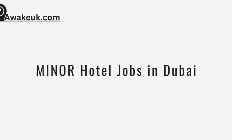 MINOR Hotel Jobs in Dubai