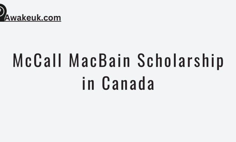 McCall MacBain Scholarship in Canada