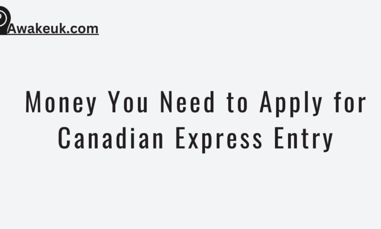Money You Need to Apply for Canadian Express Entry