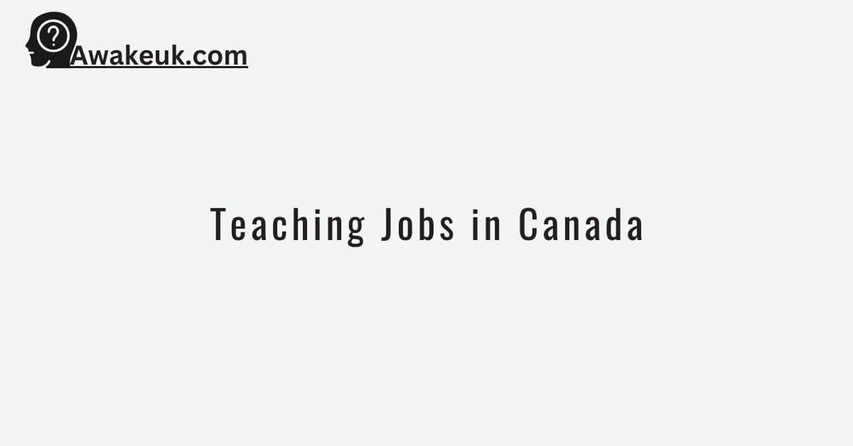 education jobs canada