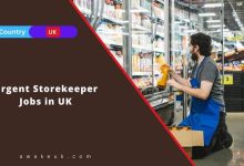 Urgent Storekeeper Jobs in UK