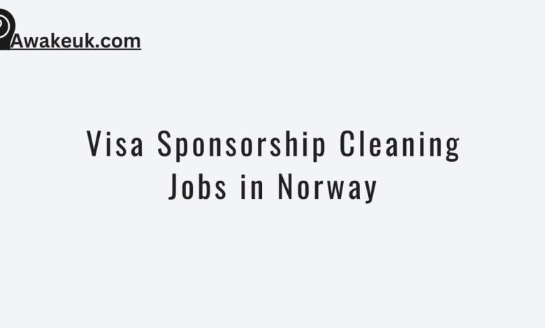 Visa Sponsorship Cleaning Jobs in Norway