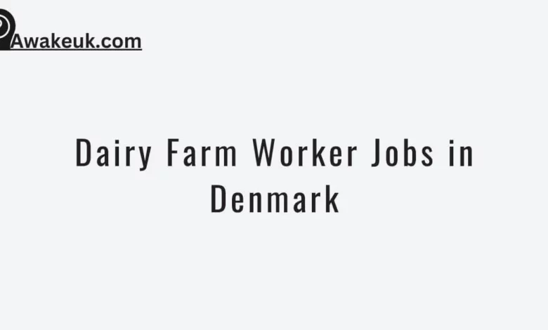 Dairy Farm Worker Jobs in Denmark 2024 - Visa Sponsorship