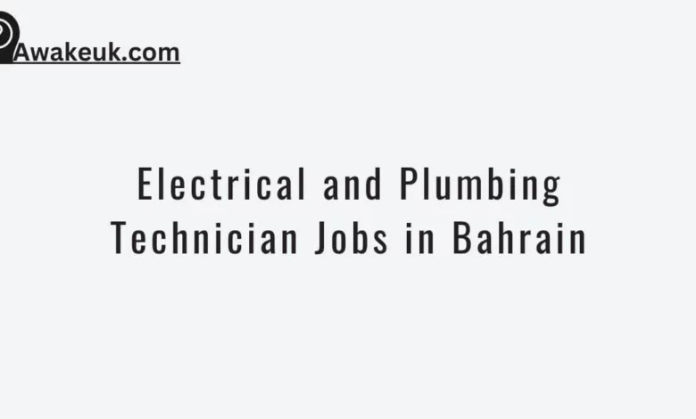 Electrical and Plumbing Technician Jobs in Bahrain