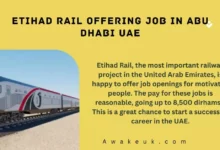 Etihad Rail Offering Job in Abu Dhabi UAE