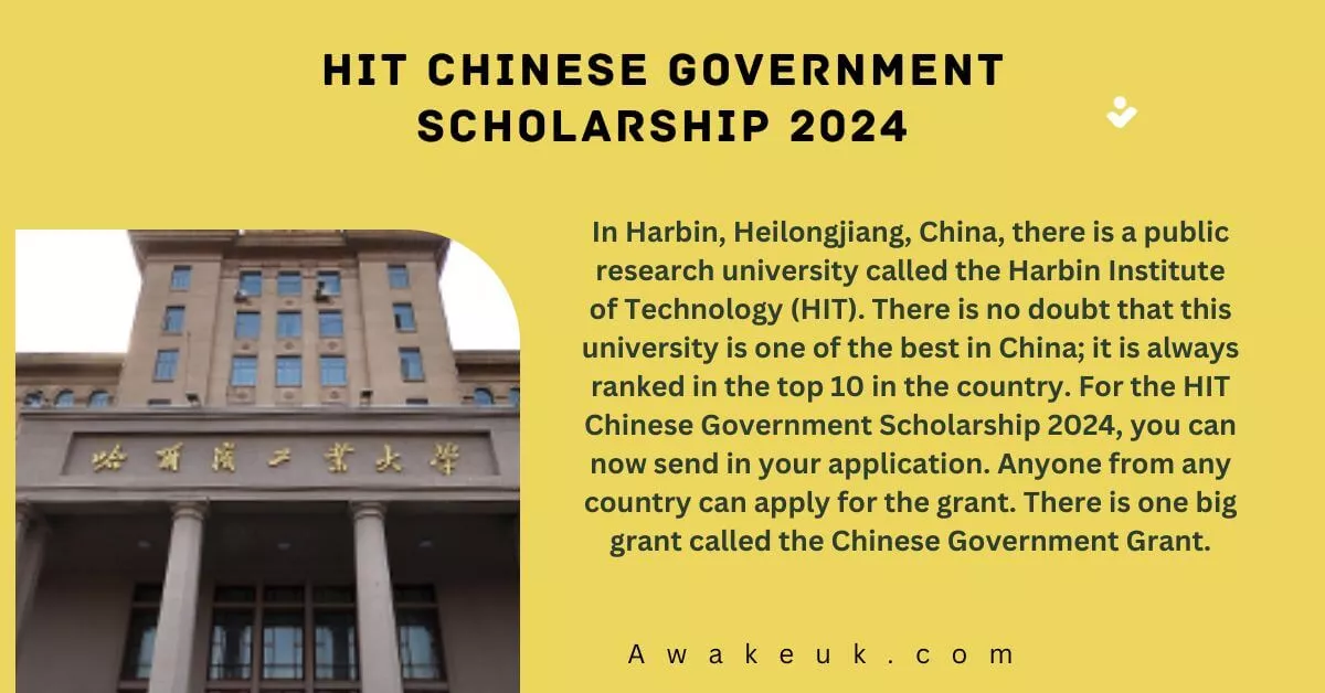 HIT Chinese Government Scholarship 2024 Apply Online