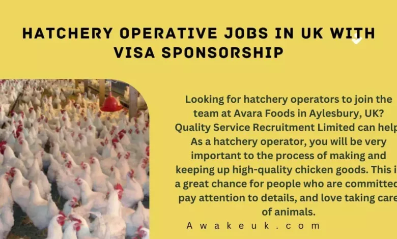 Hatchery Operative Jobs in UK with Visa Sponsorship