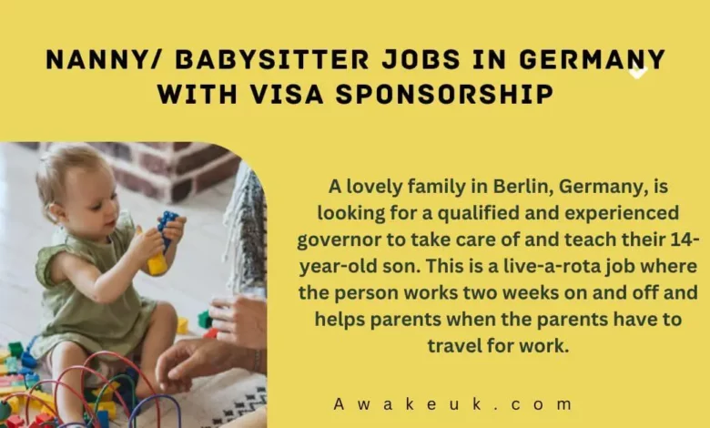 Nanny Babysitter Jobs in Germany with Visa Sponsorship