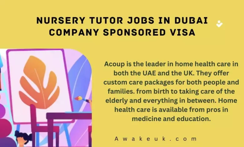Nursery Tutor Jobs in Dubai
