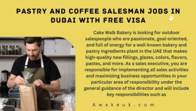 Pastry and Coffee Salesman Jobs in Dubai with Free Visa