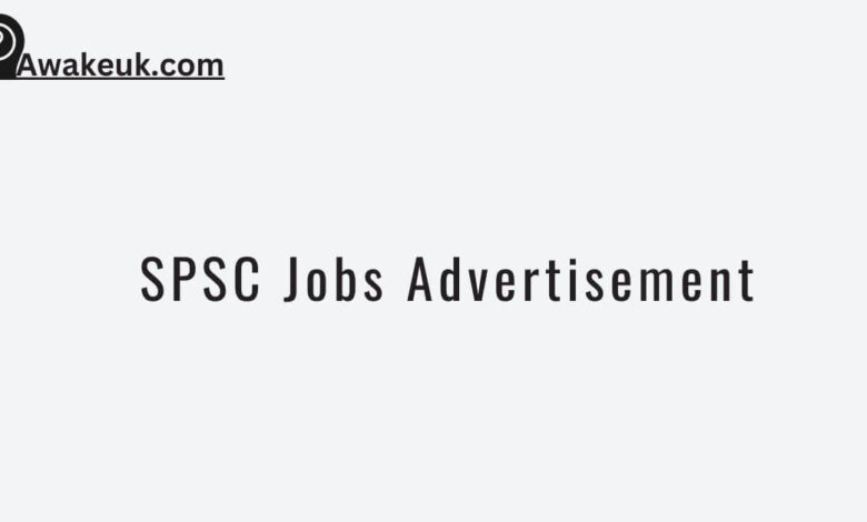 SPSC Jobs Advertisement