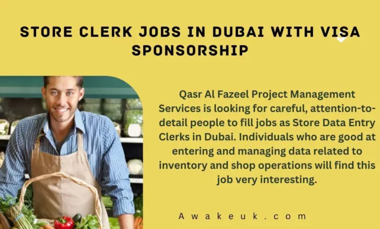 Store Clerk Jobs in Dubai