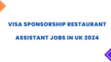 Visa Sponsorship Restaurant Assistant Jobs in UK