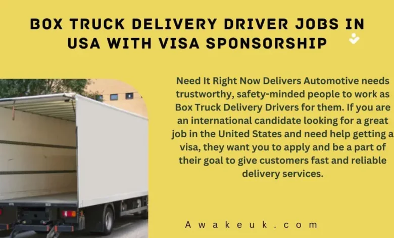 Box Truck Delivery Driver Jobs in USA
