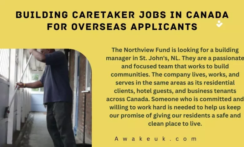 Building Caretaker Jobs in Canada for Overseas Applicants