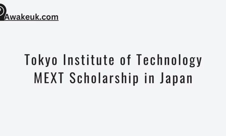 Tokyo Institute of Technology MEXT Scholarship in Japan