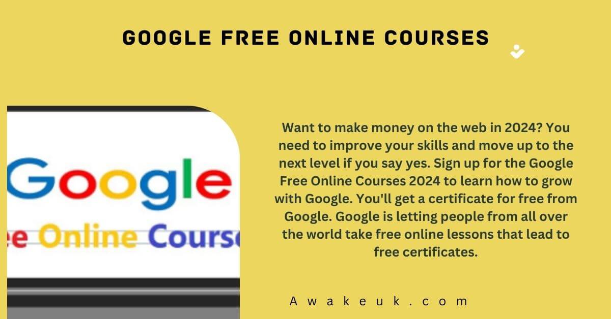 Google Free Online Courses 2024