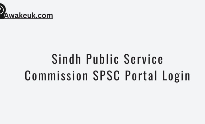 Sindh Public Service Commission SPSC Portal Login