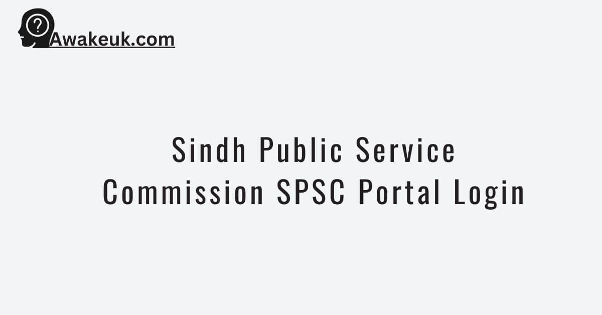 Sindh Public Service Commission SPSC Portal Login 2024