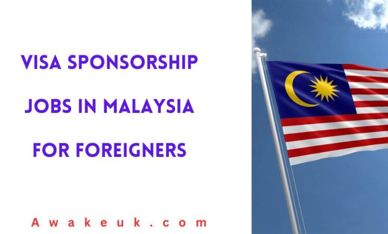 Visa Sponsorship Jobs in Malaysia for Foreigners