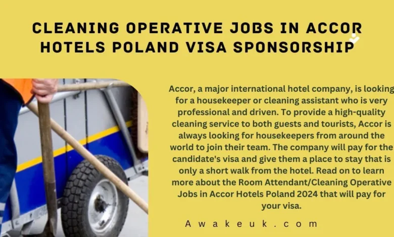 Cleaning Operative Jobs in Accor Hotels Poland