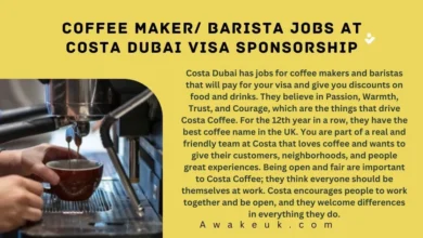 Coffee Maker Barista Jobs at Costa Dubai