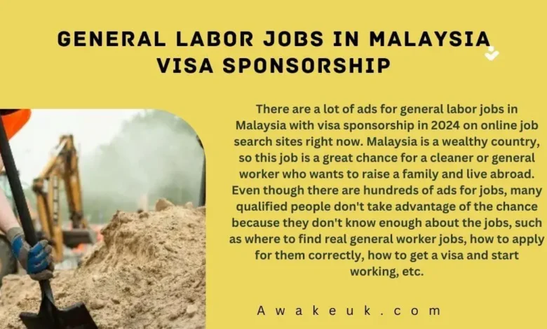General Labor Jobs in Malaysia