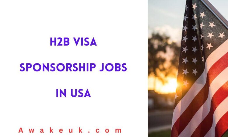H2B Visa Sponsorship Jobs in USA
