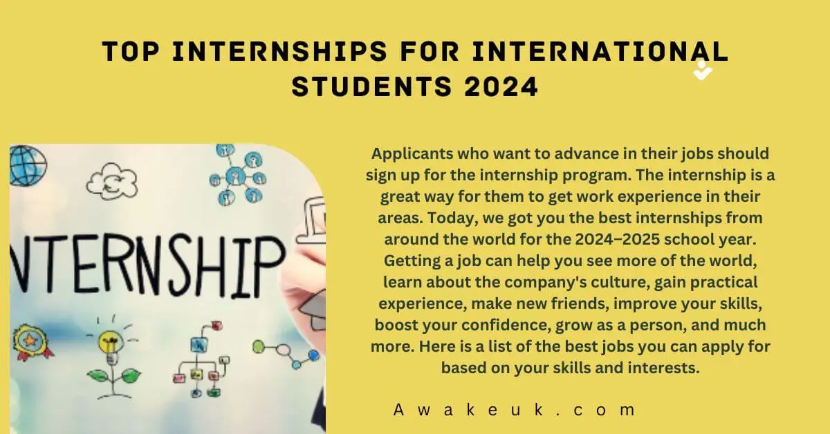 Top Internships For International Students 2024