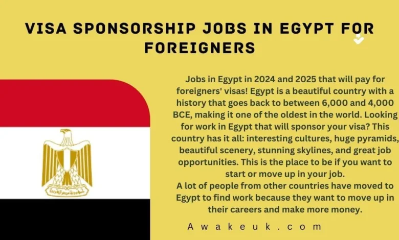Visa Sponsorship Jobs in Egypt
