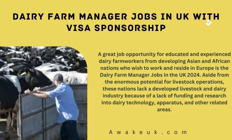Dairy Farm Manager Jobs in UK