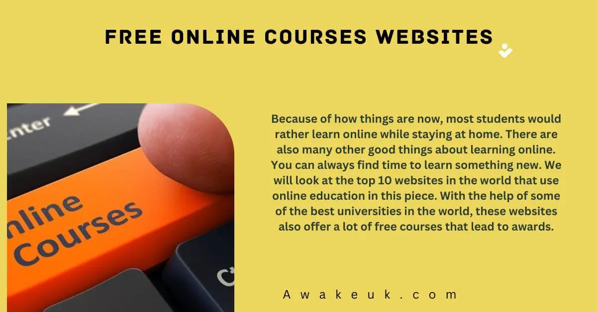 Free Online Courses Websites 2024