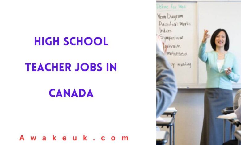 High School Teacher Jobs In Canada 780x470 