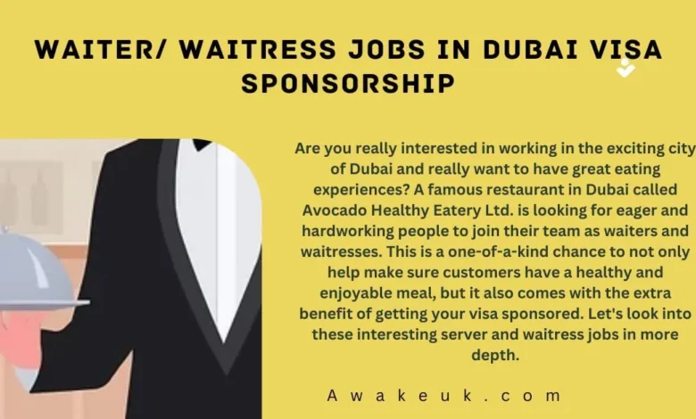 Waiter Waitress Jobs in Dubai