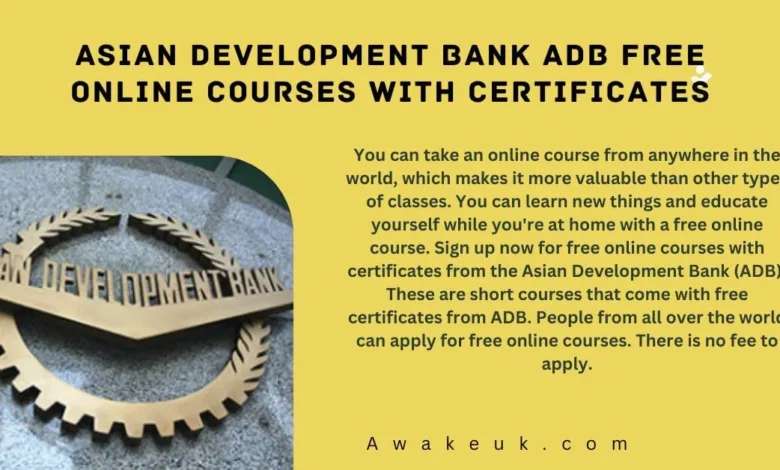 ADB Free Online Courses