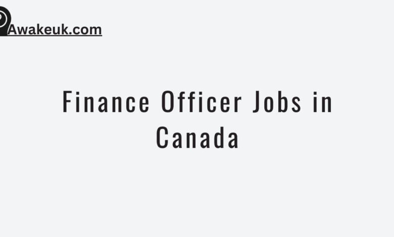 Finance Officer Jobs in Canada