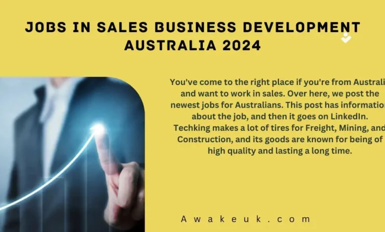 Jobs In Sales Business Development Australia 2024