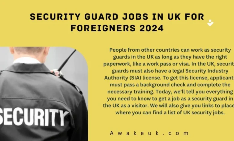 Security Guard Jobs in UK